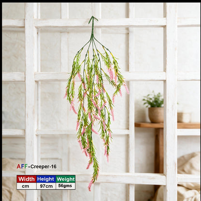 AFF Artificial Pink Lavender Bloom Hanging Creeper Plant (85 cm / 180g) | AFF-Creeper-17