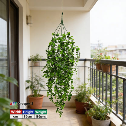 AFF Artificial Dense Green Boxwood Hanging Creeper Plant (85 cm / 180g)