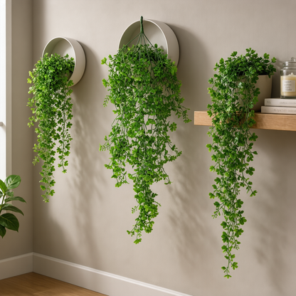 AFF Artificial Green Clover Leaf Hanging Creeper Plant (75 cm / 152g)