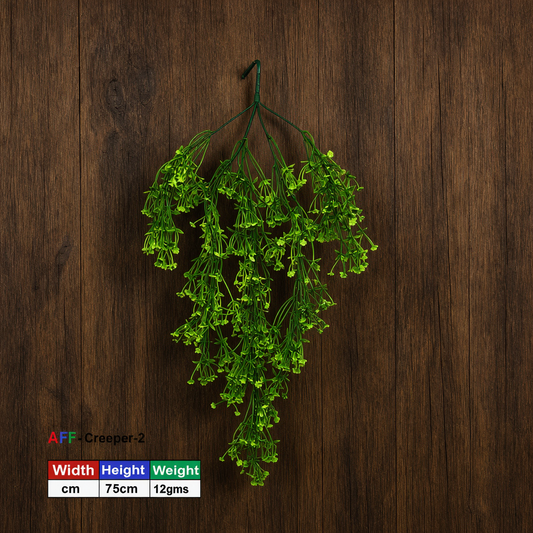 AFF Artificial Light Green Blossom Hanging Creeper Plant (75 cm / 12g)