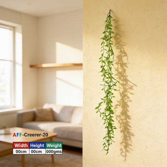AFF Artificial Long Slender Weeping Willow Hanging Creeper Plant-AFF Artificial Green Creeper 90 cm | AFF-Creeper-20