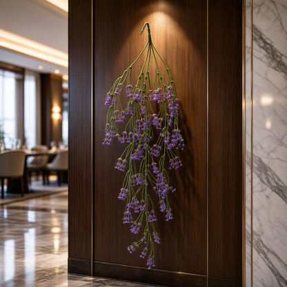 AFF Artificial Purple Blossom Hanging Creeper Plant (80 cm / 126g) | AFF-Creeper-15