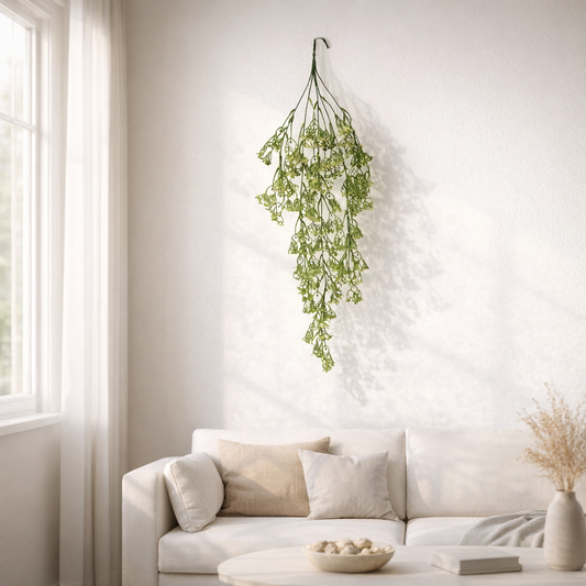 AFF Artificial White Gypsophila Baby's Breath Hanging Creeper Plant (100 cm / 65g) | AFF-Creeper-10