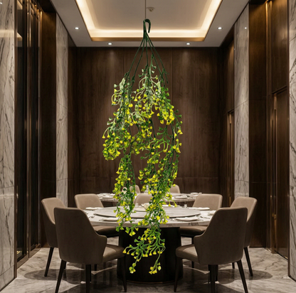 AFF Artificial Yellow Blossom Hanging Creeper Plant (70 cm / 56g)-AFF Artificial Green Creeper 86 cm | AFF-Creeper-7