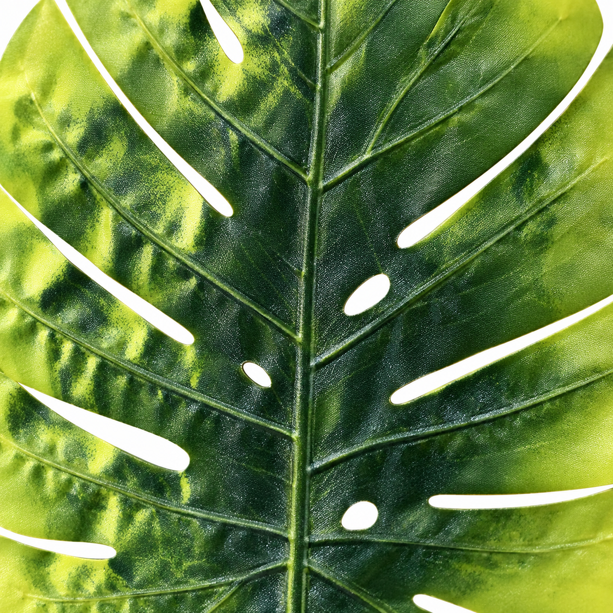 Artificial Variegated Green Monstera Leaf Stick – 70 cm Tropical Foliage Stem for Vases, Home & Event Décor