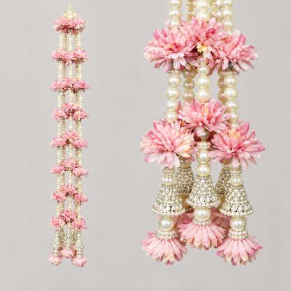 Artificial Flower pearl Garland Light Purple | Pack of 10