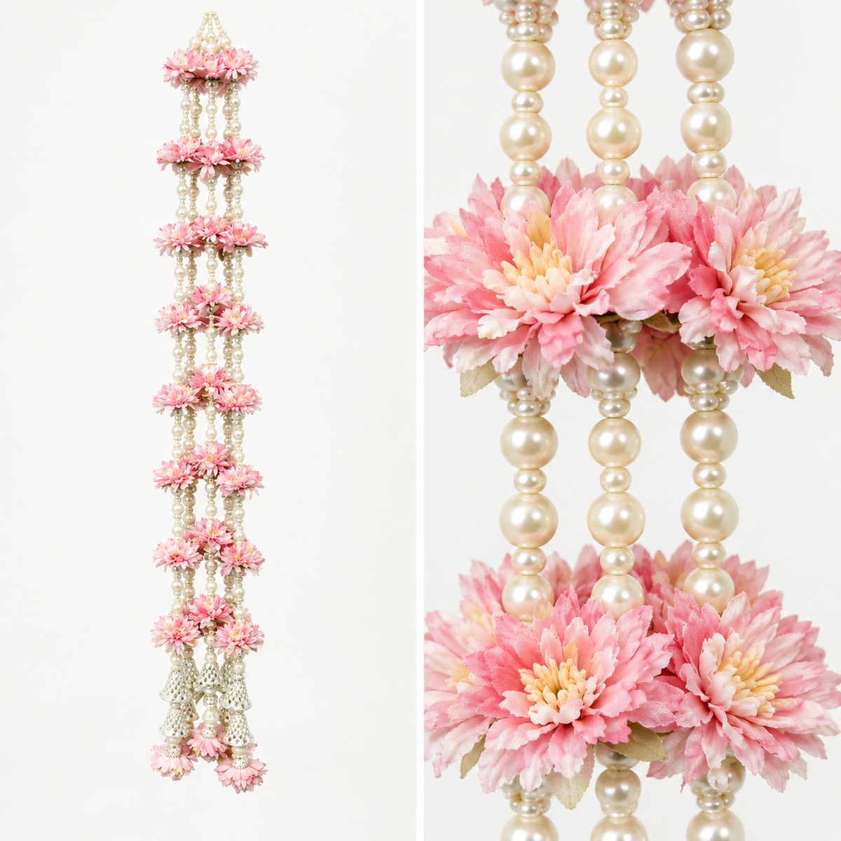 Artificial Flower pearl Garland Light Purple | Pack of 10