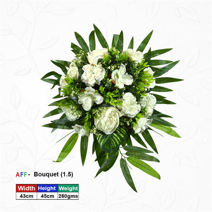Artificial Flower Timeless Ivory Cascade Wall Arrangement
