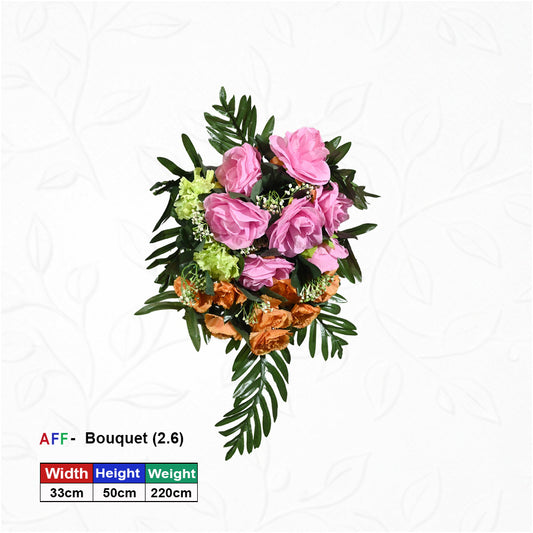 Artificial Flower Sunset Sorbet & Spring Meadow Cascade Wall Arrangement