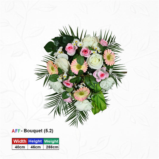 Artificial Flower Meadow Bliss & Gerber Daisy Medallion Wall Arrangement