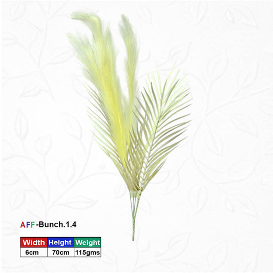 Artificial Golden Ruffled Fan Palm Stems