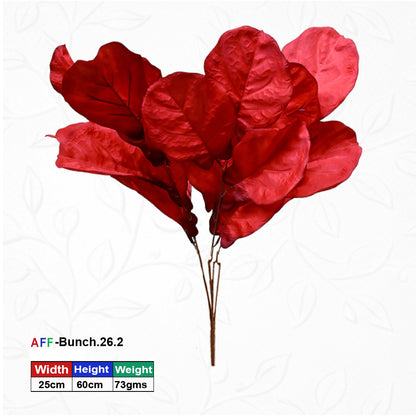 Artificial Fiddle Leaf Ficus Red |AFF Bunch 26.2 | {Different colors are available}