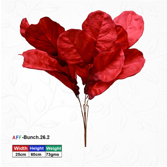 Artificial Fiddle Leaf Ficus Red |AFF Bunch 26.2 | {Different colors are available}