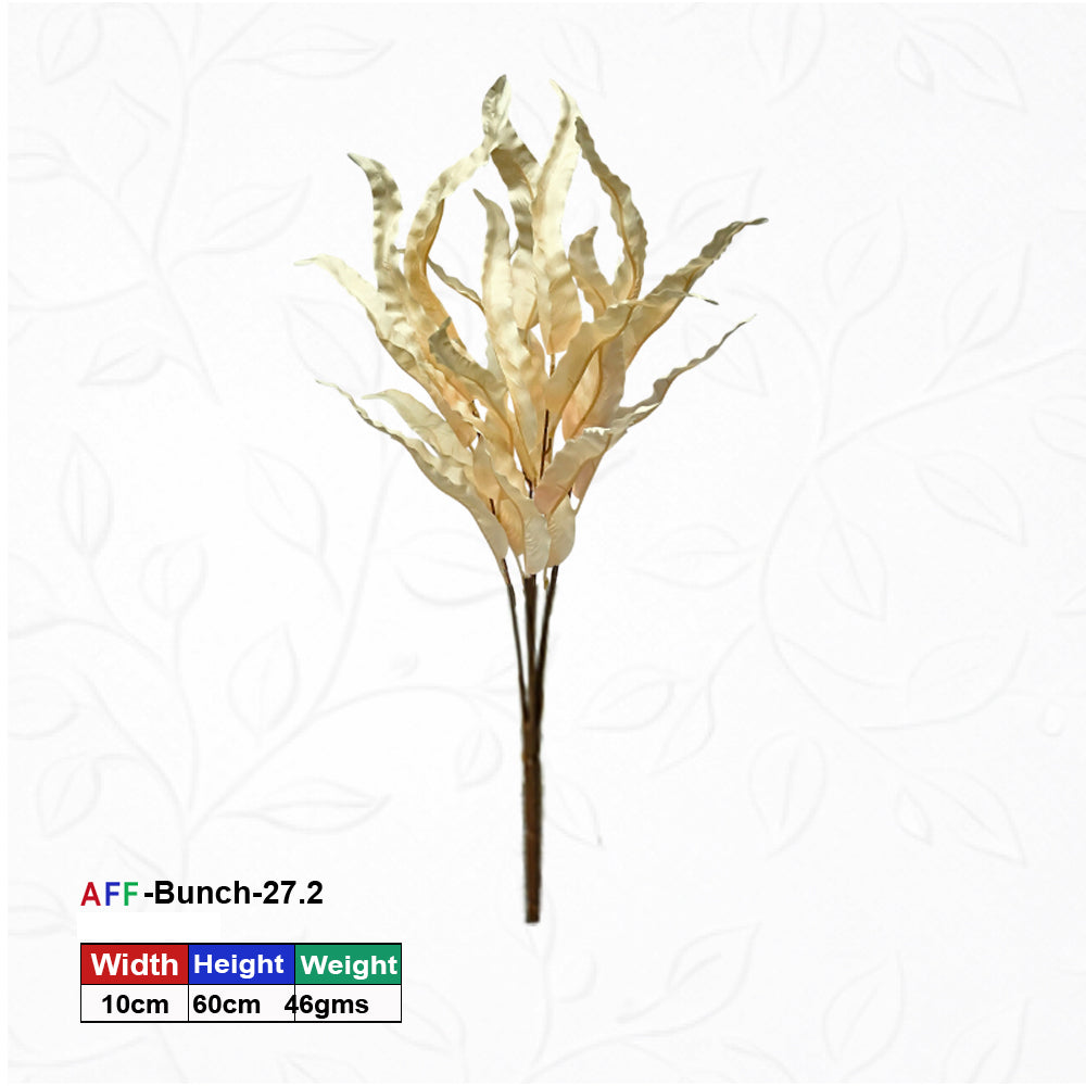 Artificial Aqua One Silk Plant Dry leaves | AFF Bunch 27.2 | {Different colors are available}