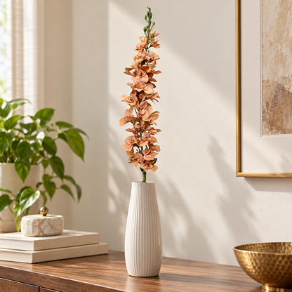Artificial Peach Orchid Flower Stick for Home, Wedding & Event Décor – 9 × 120 cm