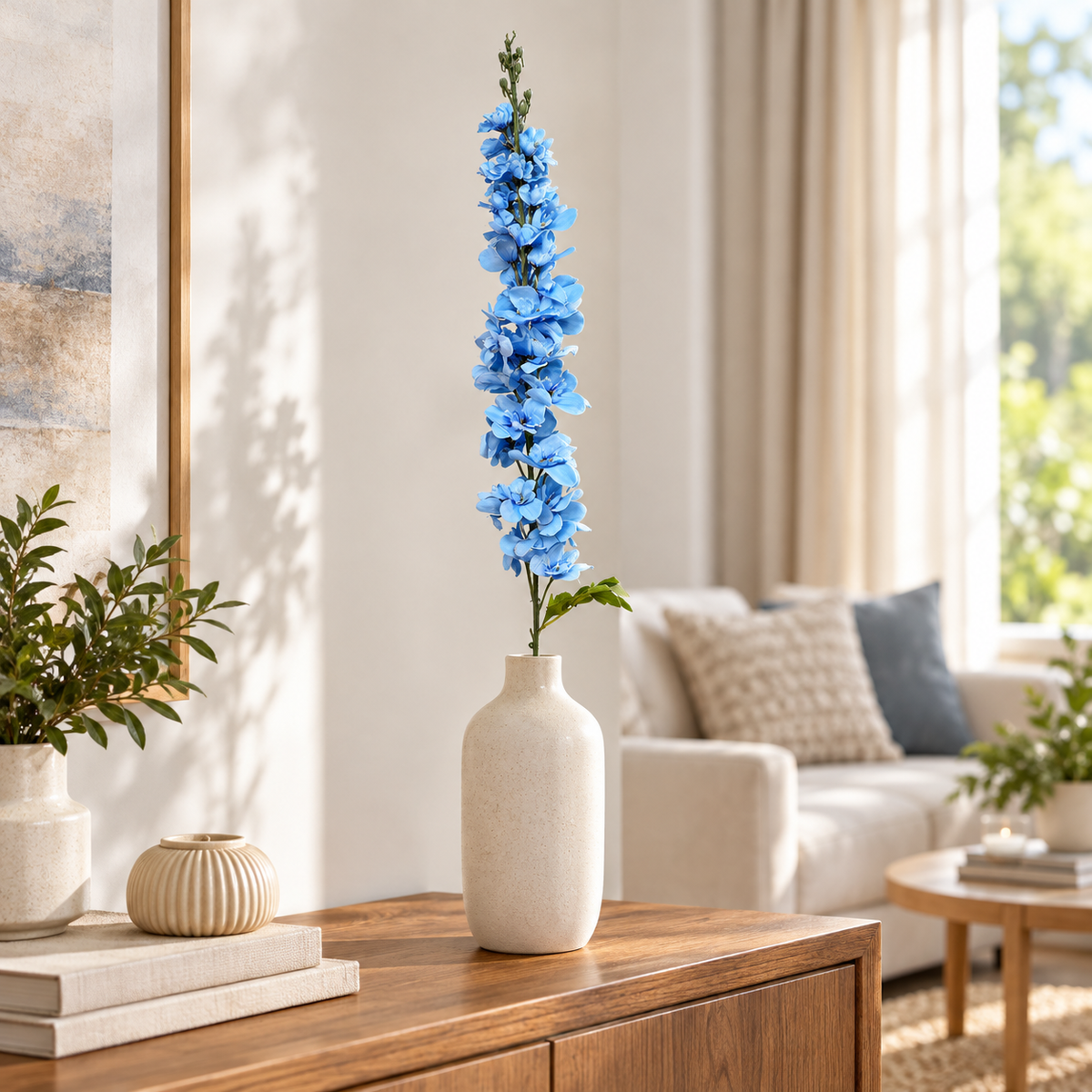 Artificial Blue Orchid Flower Stick for Home, Wedding & Event Décor – 9 × 120 cm