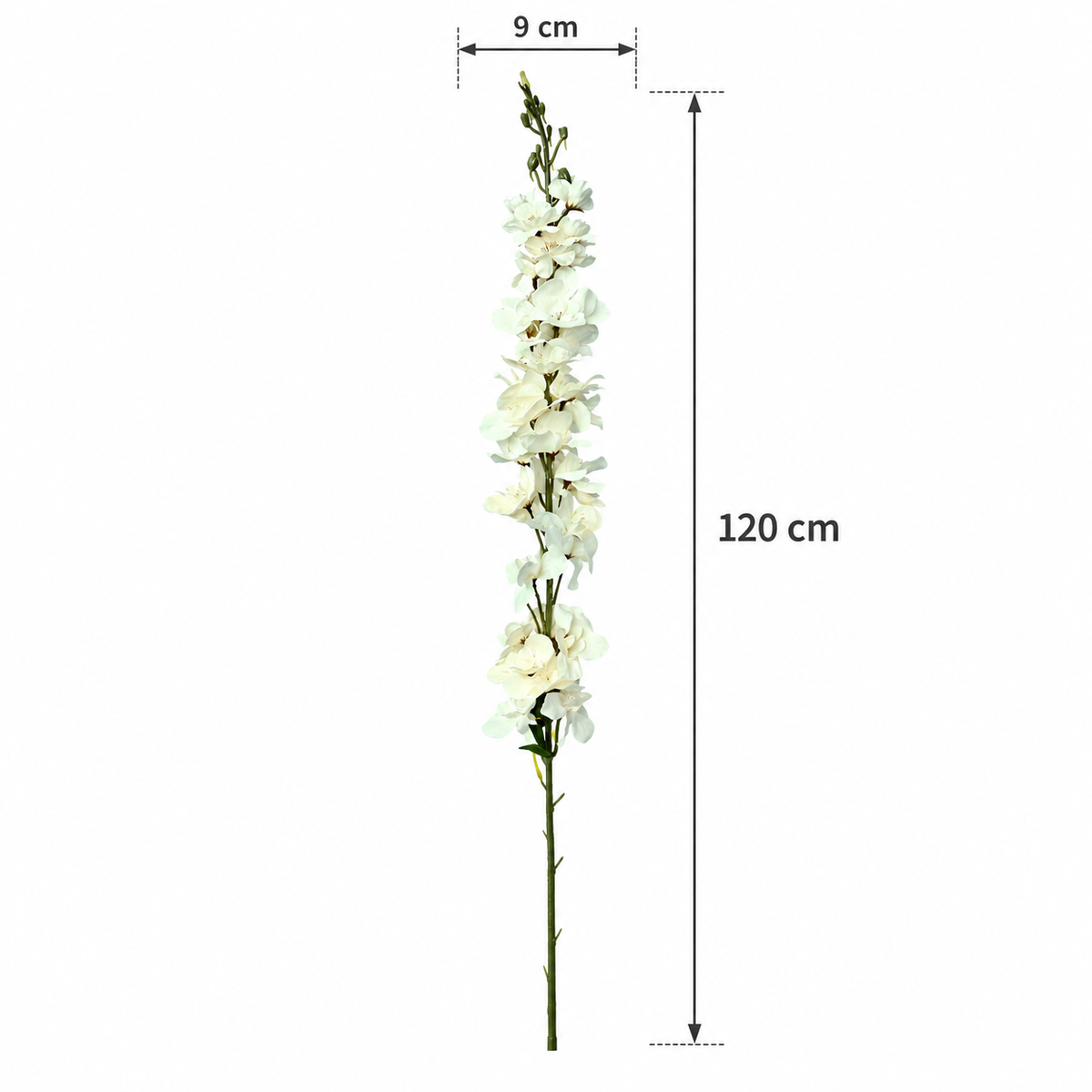 Artificial Ivory Orchid Flower Stick for Home, Wedding & Event Décor – 9 × 120 cm