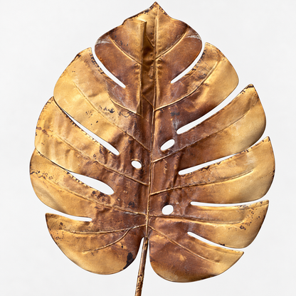 Artificial Gold Monstera Leaf Stick for Home, Wedding & Event Décor – 27 × 70 cm