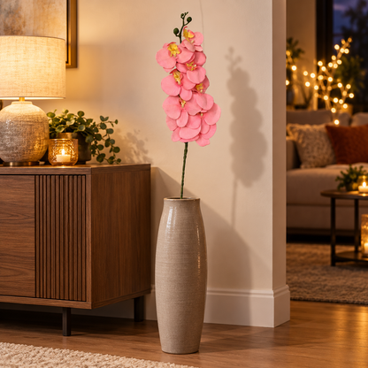 Artificial Pink Orchid Flower Stick – 100 cm Decorative Floral Stem for Vases, Home & Wedding Décor
