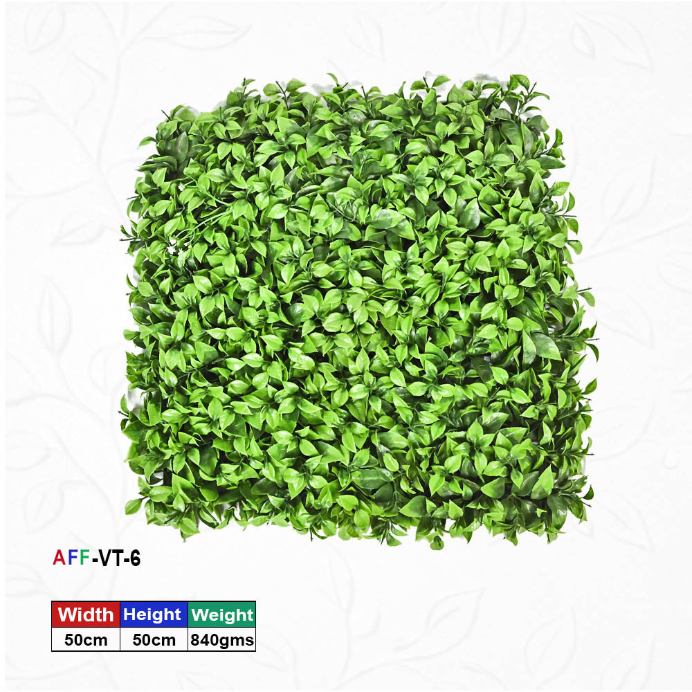 Artificial Flower Factory Premium Artificial Lush Green Boxwood Wall Panel (50x50 cm) â€“ Versatile Foliage Backdrop for Home Decor, Garden Privacy & Office Interiors