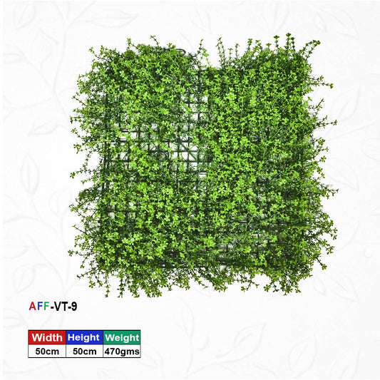 Artificial Flower Factory Premium Artificial Clover Grass Wall Panel (50x50 cm) â€“ Minimalist Greenery Backdrop for Home Decor, Office Accent & Balcony Privacy Screen