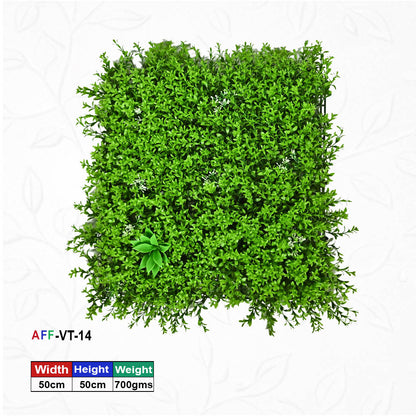 Artificial Flower Factory Premium Artificial Mixed Foliage Wall Panel (50x50 cm) â€“ Lush Vertical Garden for Home Decor, Office Accents & Balcony Privacy Screen