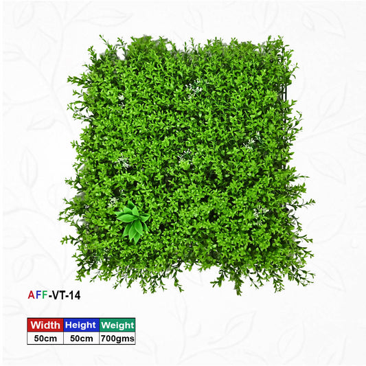 Artificial Flower Factory Premium Artificial Mixed Foliage Wall Panel (50x50 cm) â€“ Lush Vertical Garden for Home Decor, Office Accents & Balcony Privacy Screen