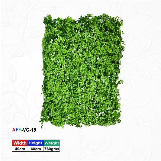 Artificial Flower Factory Premium Dense Boxwood & Star-Leaf Wall Panel (40x60 cm) â€“ Lush Greenery Backdrop for Interior Design, Privacy Screening & Event Decor