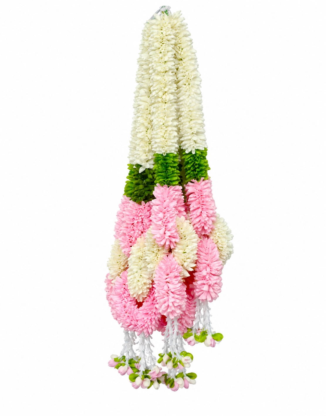 Artificial Small Flower Garland (Sakad Ladi) | Pack of 10