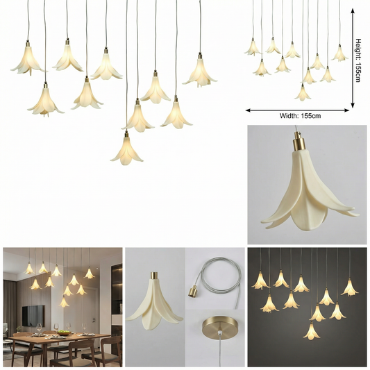 Lily Bloom Modern Decorative Floral Pendant Hanging Light