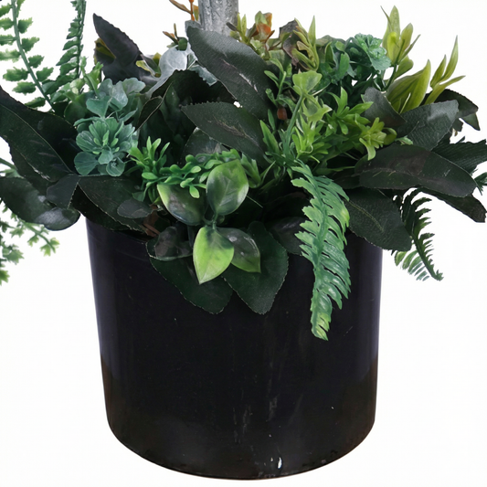 Artificial Plant Variegated Caladium Potted Tree