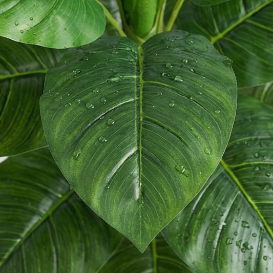 Artificial Plant Alocasia Multi-Stem Potted Tree