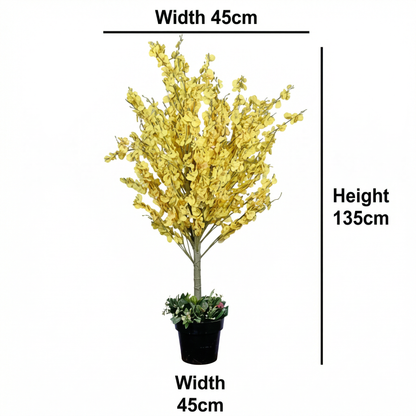 Artificial Plant Oncidium "Dancing Lady" Potted Tree