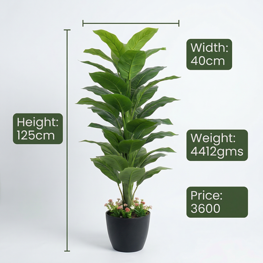 Artificial Plant Alocasia Multi-Stem Potted Tree