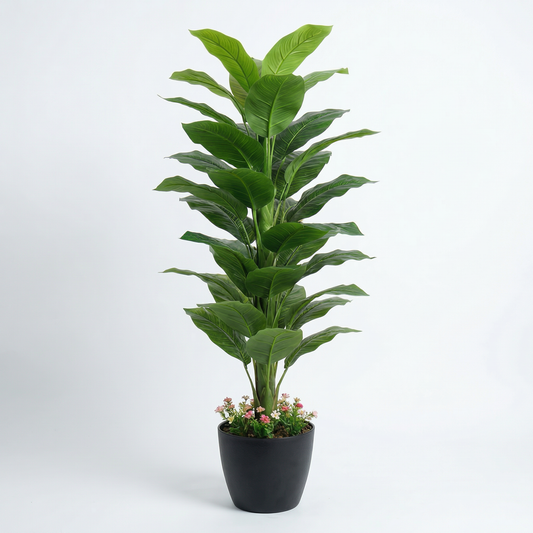 Artificial Plant Alocasia Multi-Stem Potted Tree