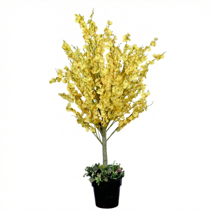 Artificial Plant Oncidium "Dancing Lady" Potted Tree