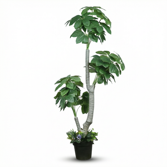 Artificial Plant Multi-Tiered Umbrella Potted Tree