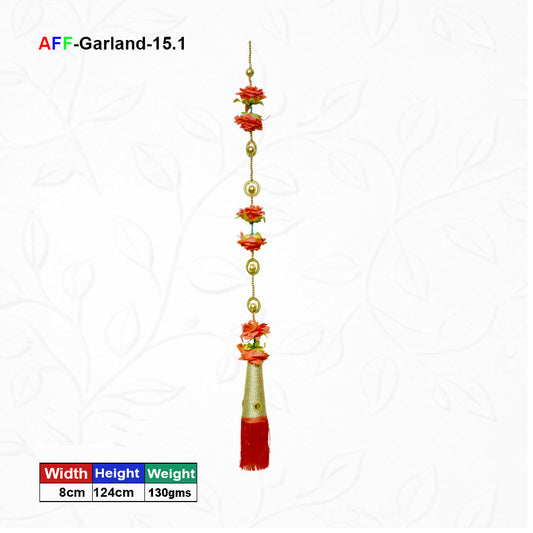 Artificial Flower 6 Red Ladi | AFF-Garland-15.1 | Price Rs.190/Piece
