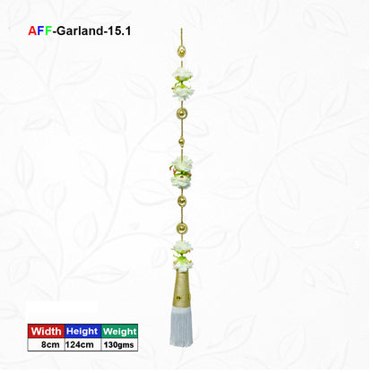 Artificial Flower 6 Yellow Ladi | AFF-Garland-15.3  | Price Rs.190/Piece
