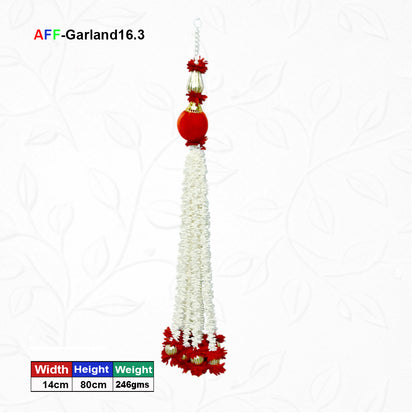 Artificial Flower Ladi mogra Red | AFF-Garland-16.3  | Price Rs.480/Piece