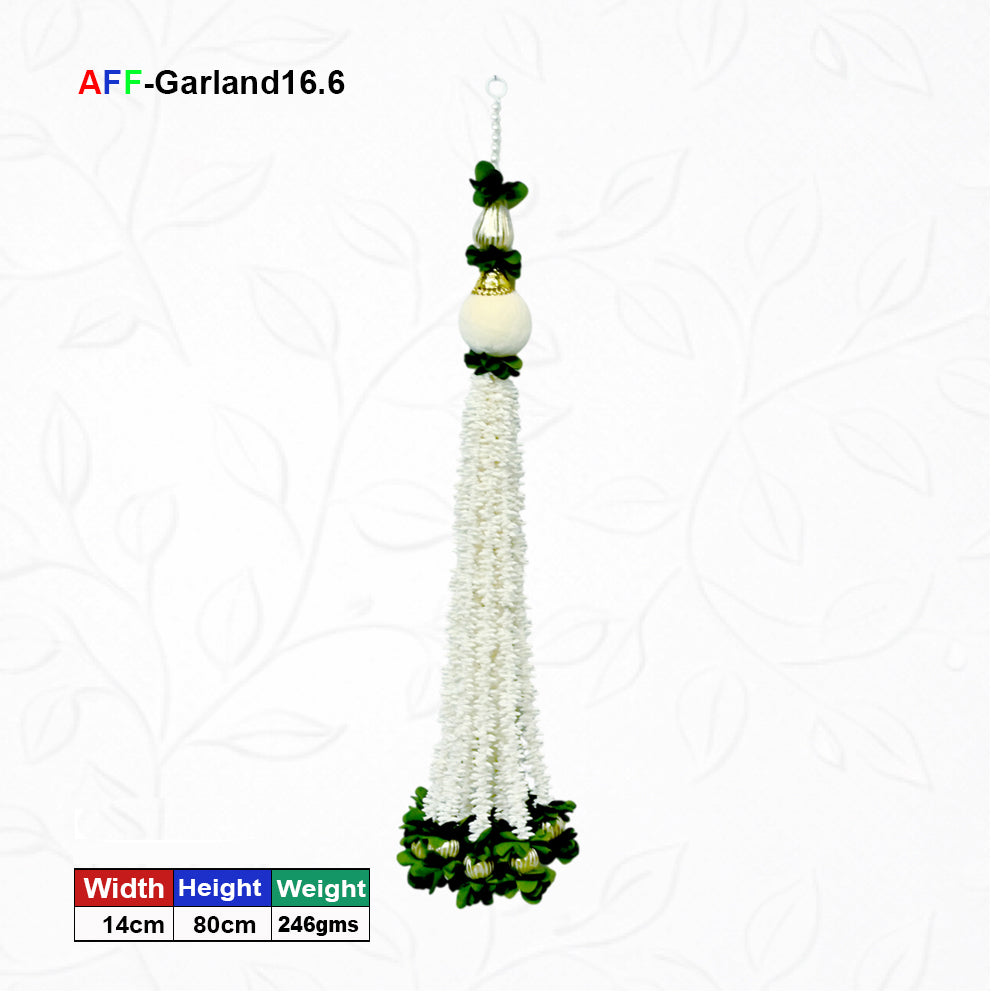 Artificial Flower Garland (mogra Ladi)  | AFF-Garland-16.6  | Price Rs.480/piece {Different colors are available}