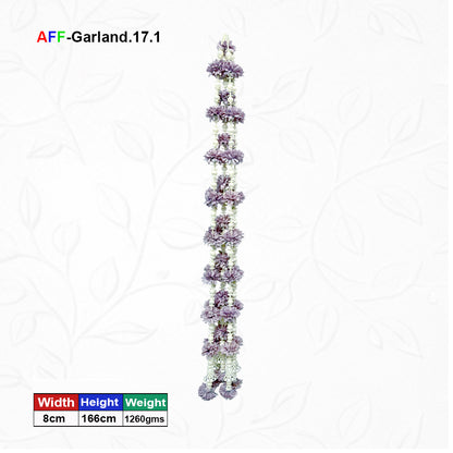 Artificial Flower pearl Garland Pink | AFF-Garland-17.1  | PRice Rs.2500/10pcs