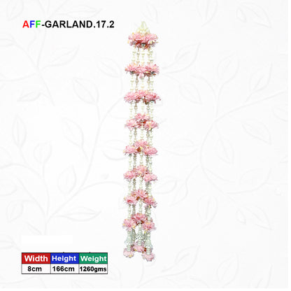 Artificial Flower pearl Garland Light Purple | AFF-Garland-17.2 | Price Rs.2500/10pcs