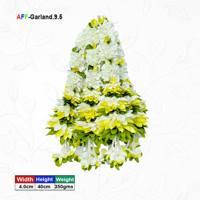 Artificial Flower Garland small Dhol Ladi | AFF-Garland-9.5 | Price Rs.1000/10pcs