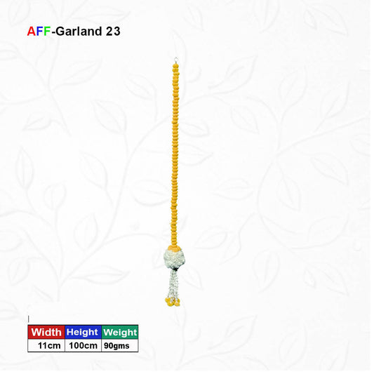 Artificial Genda ladi with Gulab Bunch | AFF-Garland-23  | Price Rs.200/pcs