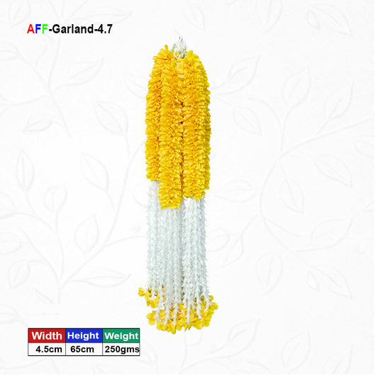 Artificial Flower Garland with plastic edges | AFF-Garland-4.7 | Price Rs.1600/10pcs