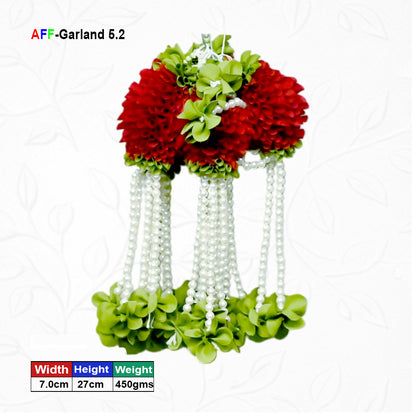 Artificial Flower Garland with pearl | AFF-Garland-5.2  | Price Rs.1300/10pcs