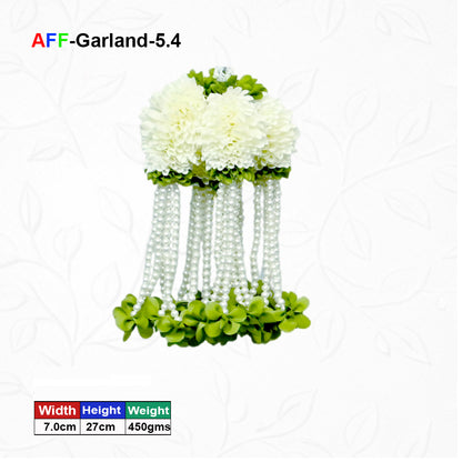 Artificial Flower Garland with pearl | AFF-Garland-5.4 | Price Rs.1300/10pcs
