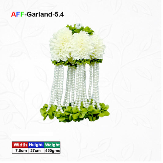 Artificial Flower Garland with pearl | AFF-Garland-5.4 | Price Rs.1300/10pcs