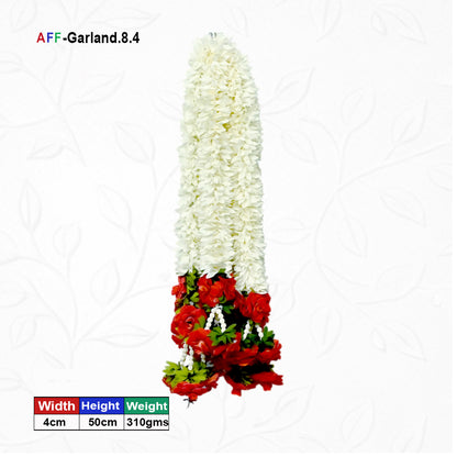 Artificial Flower Garland with Rose Pearl |Pack of 10